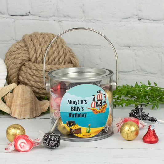 Personalized Kids Birthday - Pirate Paint Can