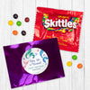 Personalized Kids Birthday Mermaid Tails Candy Favor Bag - M&Ms or Skittles