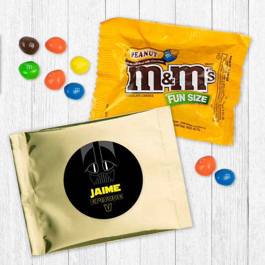 Personalized Kids Birthday Galactic Empire Peanut M&Ms Favor Bag