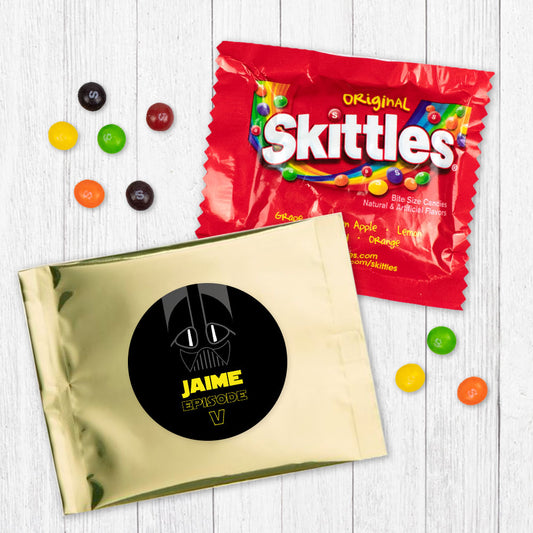 Personalized Kids Birthday Galactic Empire Skittles Favor Bag