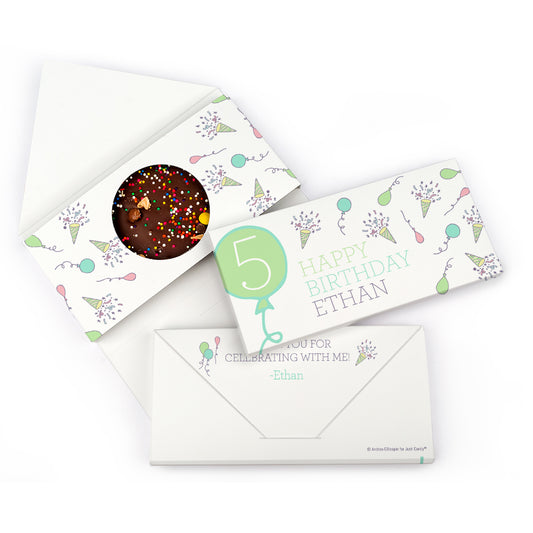 Personalized Birthday Party Time Gourmet Infused Belgian Chocolate Bars (3.5oz)