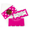 Personalized Quinceanera Lunares Gourmet Infused Belgian Chocolate Bars (3.5oz)