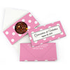 Personalized Quinceanera Lunares Gourmet Infused Belgian Chocolate Bars (3.5oz)