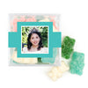 Personalized Quienceanera JUST CANDY® favor cube with Sugar Sanded Gummy Bears Photo