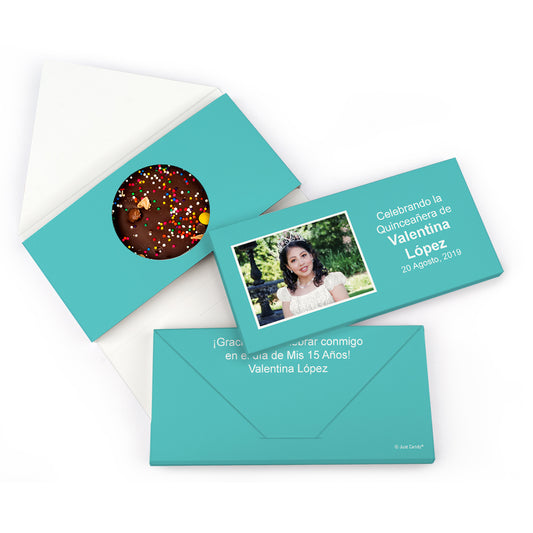 Personalized Quinceanera Instantnea Gourmet Infused Belgian Chocolate Bars (3.5oz)