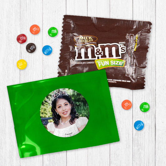 Personalized Quinceanera Photo Candy Favor Bag - M&Ms or Skittles