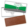 Birthday Personalized Embossed Chocolate Bar Glamour Stripes Sweet 16