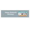 Personalized Birthday Sweet 16 License Plate 5 Ft. Banner