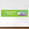 Personalized Birthday Sweet 16 License Plate 5 Ft. Banner