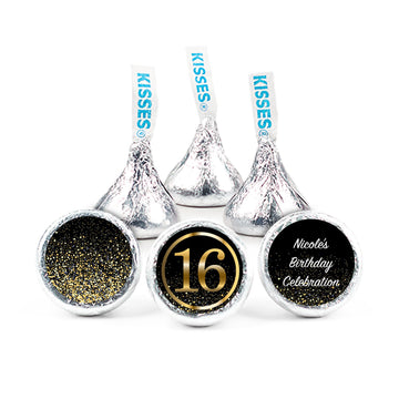 Personalized Elegant Birthday Bash 16 3/4" Stickers (108 Stickers)