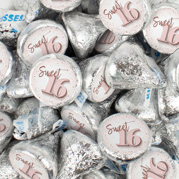 Sweet 16 Stickered Hershey's Milk Chocolate Kisses