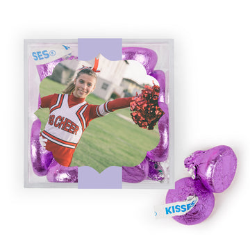 Personalized Sweet 16 Birthday Photo JUST CANDY® favor cube with Hershey's Kisses