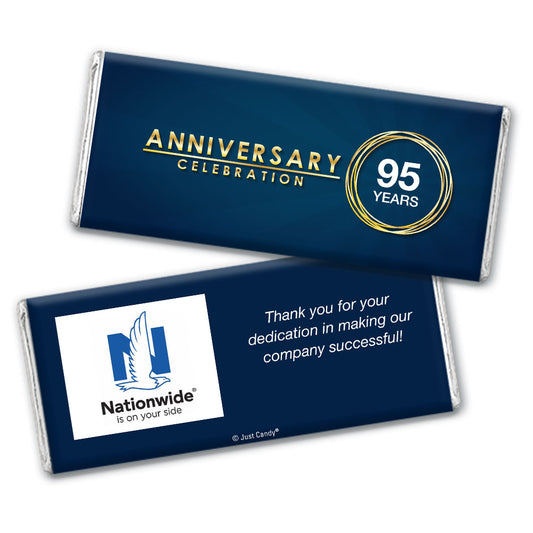 Personalized Work Anniversary Celebration Logo Hershey's Milk Chocolate Bar & Wrapper