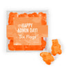 Personalized Administrative Professionals Day Water Color Bliss JUST CANDY® favor cube with Gummy Bears