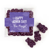 Personalized Administrative Professionals Day Water Color Bliss JUST CANDY® favor cube with Gummy Bears