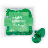Personalized Happy Admin Day JUST CANDY® favor cube with Hershey's Kisses