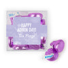 Personalized Happy Admin Day JUST CANDY® favor cube with Hershey's Kisses