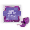 Personalized Happy Admin Day JUST CANDY® favor cube with Hershey's Kisses