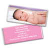 Baby Girl Announcement Personalized Chocolate Bar Wrappers Full Photo