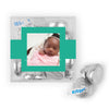 Personalized Girl Birth Announement Hello World! JUST CANDY® favor cube with Sugar Sanded Gummy Bears