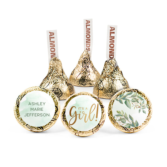 Personalized It's a Girl! Hershey's Pink Kisses