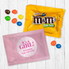 Personalized It's a Girl! Candy Favor Bag - M&Ms or Skittles