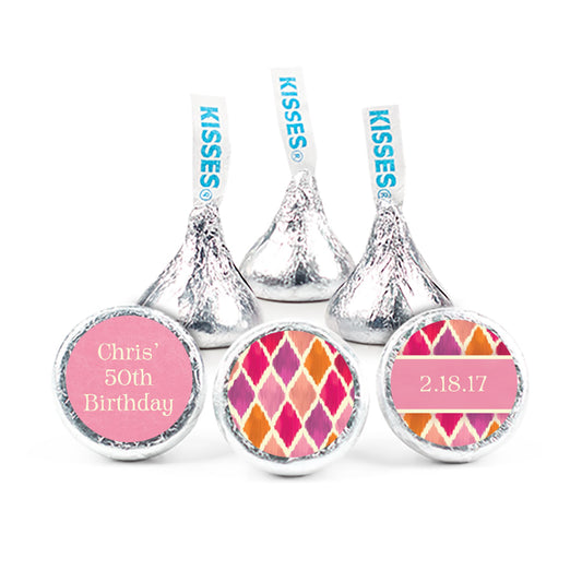 Personalized Adult Birthday 3/4" Stickers (108 Stickers)