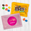 Personalized Sweet 16 Pink and Gold Peanut M&Ms