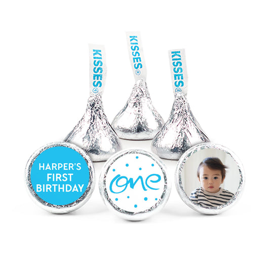 Personalized 1st Birthday Doodle One 3/4" Sticker (108 Stickers)