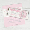 Personalized Bonnie Marcus Baby Shower Watercolor Flowers Chocolate Bar Wrappers Only