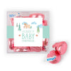 Personalized Baby Shower Baby Bear Favor Cube with Hershey's Kisses