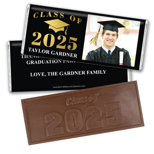Personalized Bonnie Marcus Class of Graduation Embossed Chocolate Bar