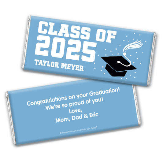 Personalized Bonnie Marcus Collection Grad Cap Graduation Hershey's Milk Chocolate Bar