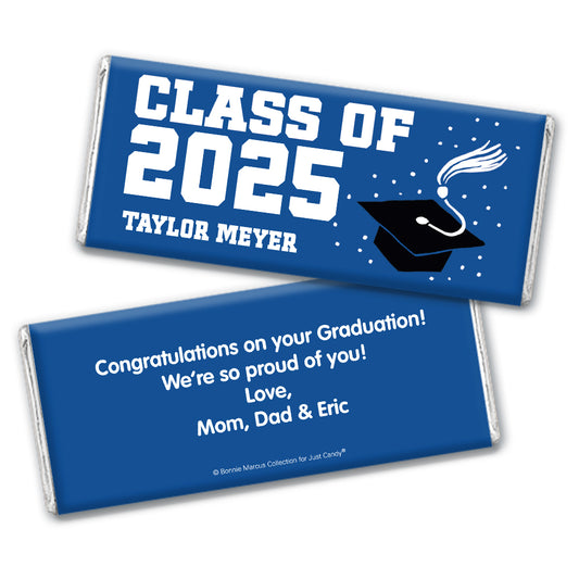 Personalized Bonnie Marcus Collection Grad Cap Graduation Hershey's Milk Chocolate Bar