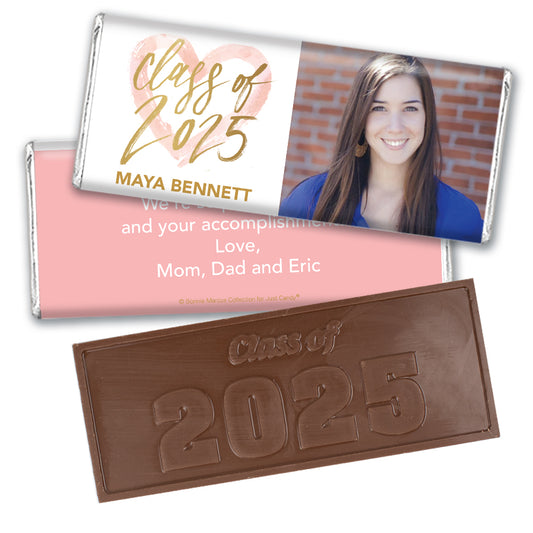 Personalized Bonnie Marcus Heart of a Graduate Chocolate Bar & Wrapper