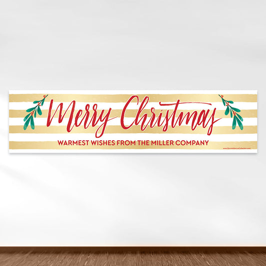 Personalized Bonnie Marcus Christmas Chic 5 Ft. Banner