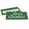 Deluxe Personalized Classical Christmas Candy Bar Favor Box