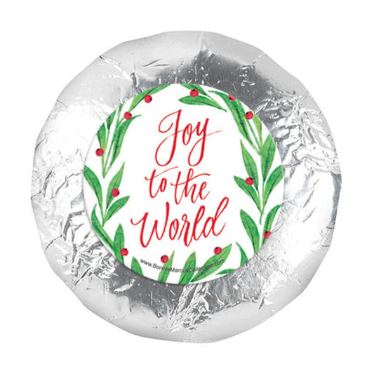 Christmas Joyous Spirit 1.25" Stickers (48 Stickers)