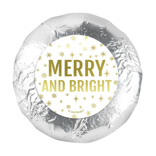 Christmas Merry & Bright 1.25" Stickers (48 Stickers)