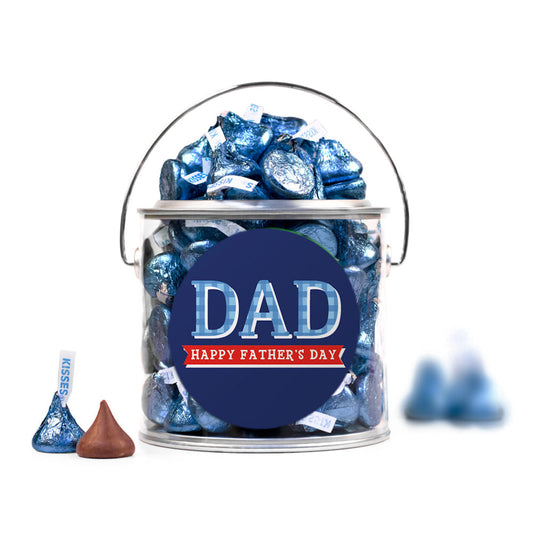 Bonnie Marcus Collection Father's Day Plaid Silver Paint Can with Sticker
