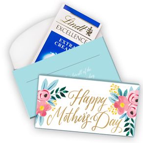Deluxe Personalized Happy Mother's Day Lindt Chocolate Bars in Gift Box (3.5oz)