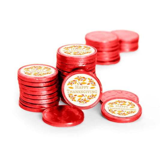 Thanksgiving Fall Foliage Chocolate Coins