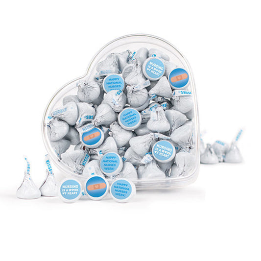Bonnie Marcus Collection Nurse Appreciation Hershey's Kisses Bandage Clear Heart Box 13oz