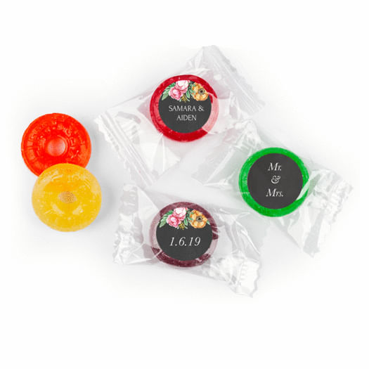 Personalized Bonnie Marcus Wedding Flowers in Chalk Life Savers 5 Flavor Hard Candy