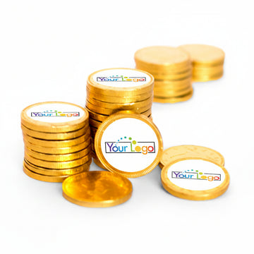 Business Promotional Chocolate Coins Add Your Logo (84 Pack)