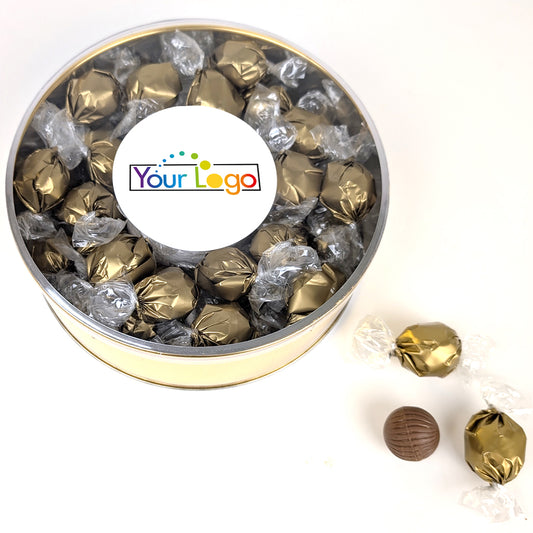 Add Your Logo Dubai Chocolate Truffles Gift Tin