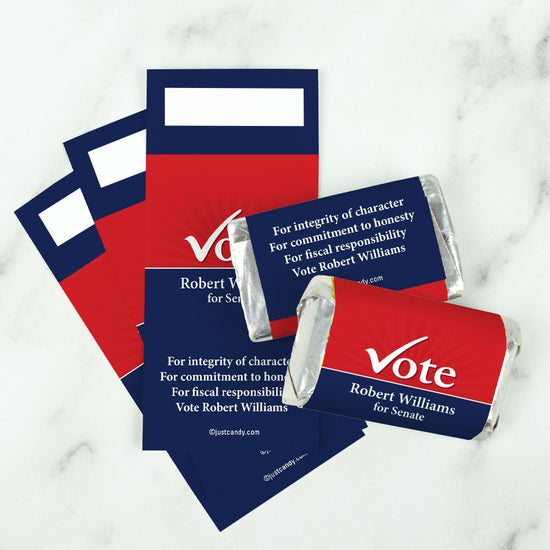 Vote Candy Personalized Election Campaigns Vote Yes Hershey's Miniature Wrappers ...