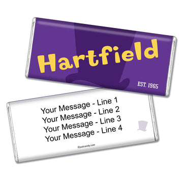 Business Personalized Hershey's Milk Chocolate Bar Willy Wonka Theme Promotional
