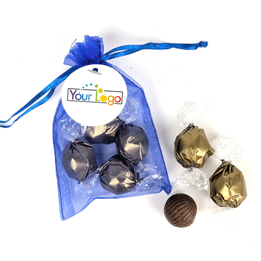 Add Your Logo Dubai Truffles Organza Favor