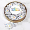 Personalized Add Your Logo Large Plastic Tin Hershey's Kisses and Miniatures